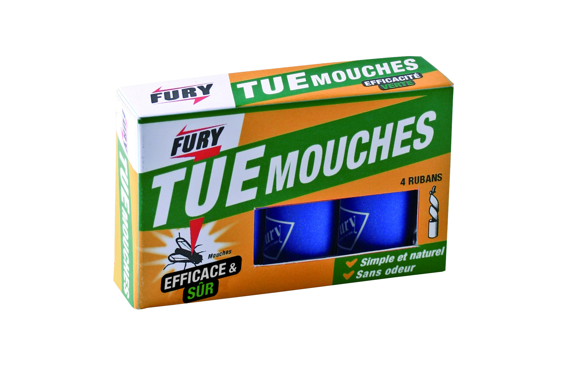 Ruban attrape-mouches écologiques à la glu FURY